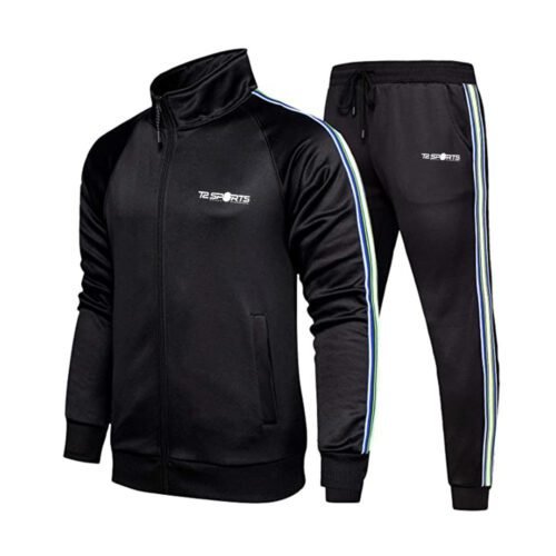 Athletic Tracksuit For Men Women Full Zip Jogging Sports Suit