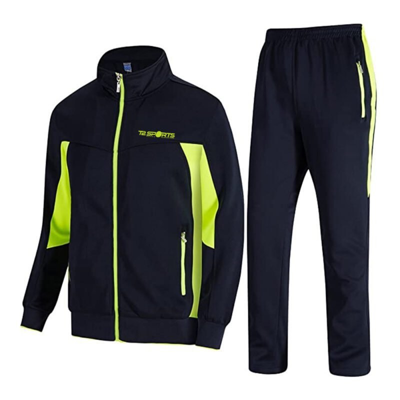 Athletic Tracksuit For Men Women Full Zip Jogging Sports Suit